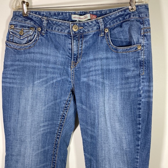 Aeropostale Skinny Flare Jeans Size 13/14 Short - Picture 2 of 9